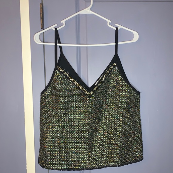 Contrast Sequin Tank. - Picture 4 of 6